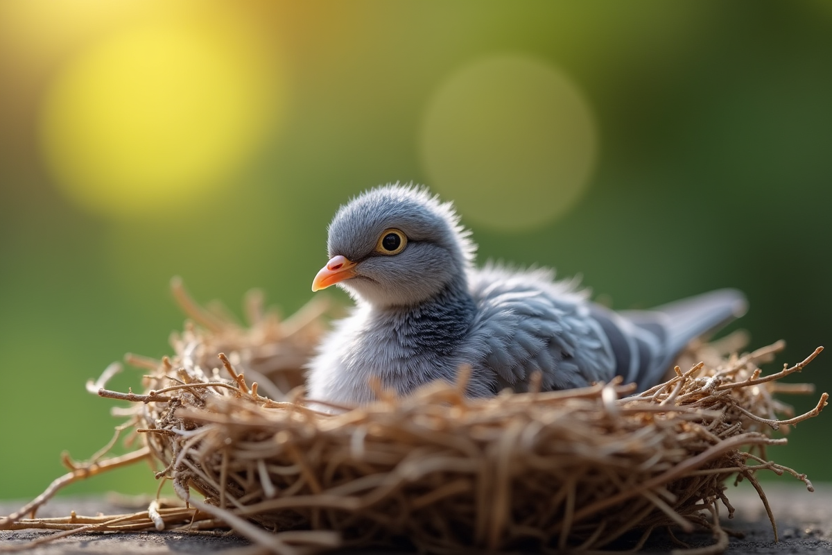 bébé pigeon